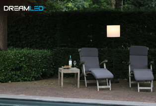 Lampada da terra a 360° con luce color bianco caldo per interno ed esterno — 6