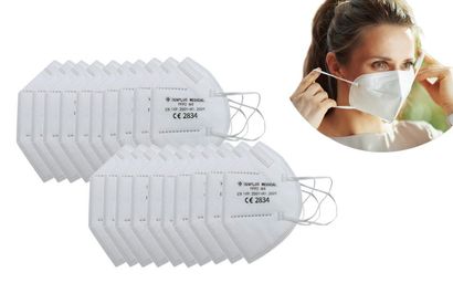 Lot de 20 ou 40 masques buccaux FFP2 à 5 couches — 6