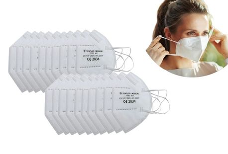Lot de 20 ou 40 masques buccaux FFP2 à 5 couches