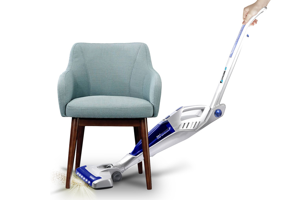 TurboTronic Stielstaubsauger mit flexiblem Arm