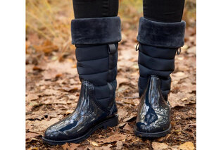 Stijlvolle gevoerde regenlaarzen voor dames — 9