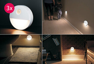 Set de 3 veilleuses LED avec détecteur de mouvement — 2