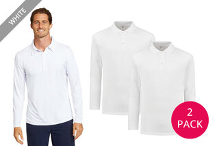 Set van 2 Pierre Calvini polo's met lange mouwen — 4