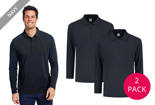 Set van 2 Pierre Calvini polo's met lange mouwen — 5