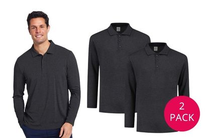 Set van 2 Pierre Calvini polo's met lange mouwen — 8