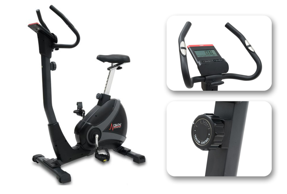 Bicicleta estática baja con pantalla LCD