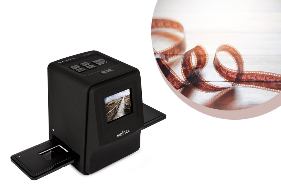 Slide and photo negative scanner