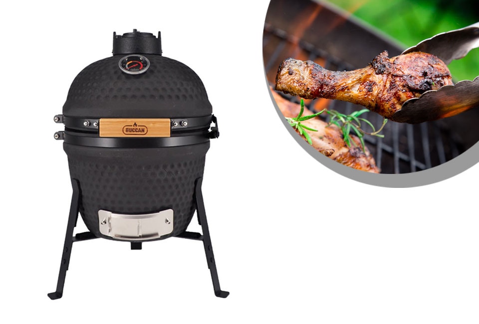 Kamado barbecue per il tavolo da giardino