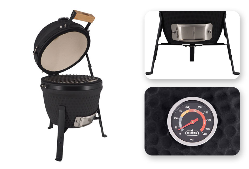 Kamado barbecue per il tavolo da giardino
