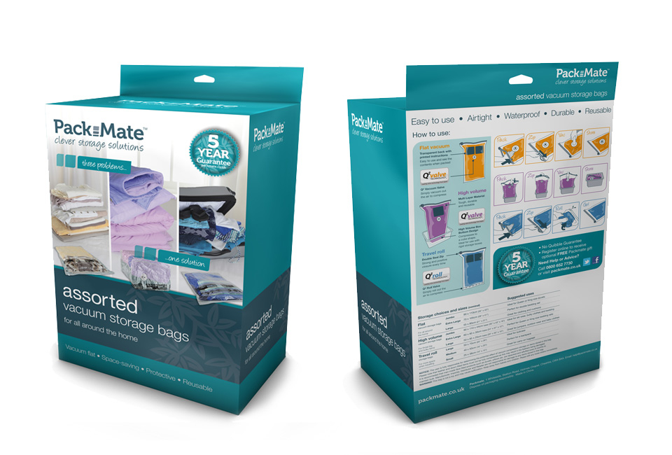Set de 16 bolsas de almacenamiento al vacío para ahorrar espacio