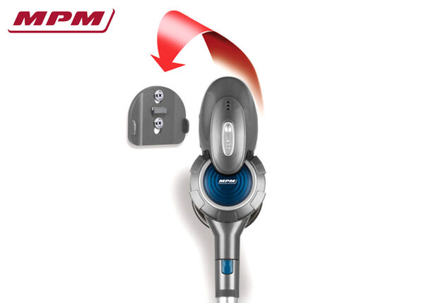 Compacte cycloonsteelstofzuiger met accessoires