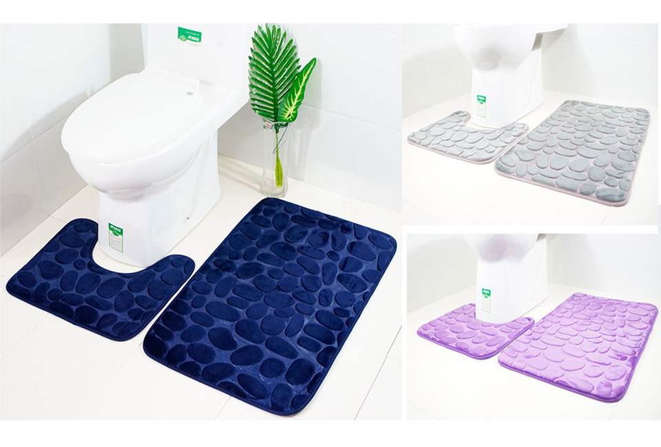 2 anti-slipmatten voor je badkamer
