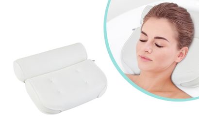 Wygodna poduszka do wanny dla relaksujących kąpieli — 8