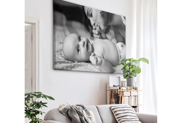 Bon pour un tirage photo sur une toile ou un cercle mural sur le site Fotoproducten.nl