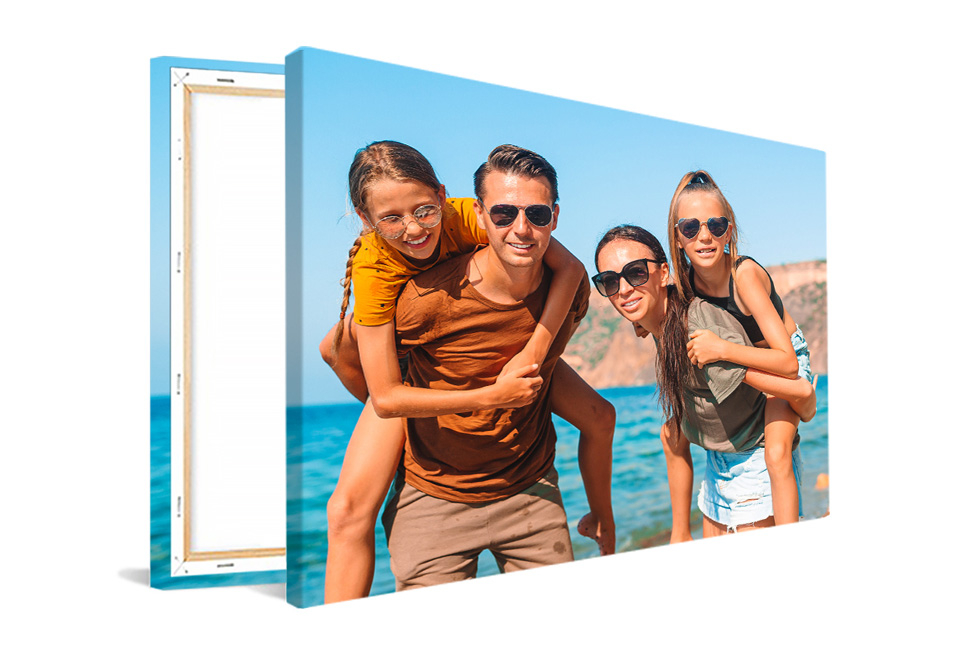Bon pour un tirage photo sur une toile ou un cercle mural sur le site Fotoproducten.nl