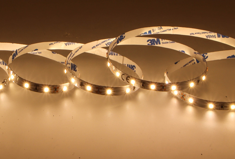 Ledlichtstrip van 5 meter met warm wit licht