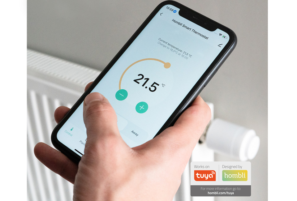 Boutons intelligents de radiateurs d' Hombli