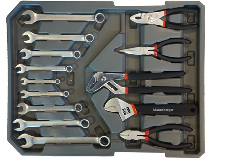 Maletín de herramientas con 56 piezas - Outspot