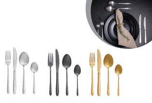 Set de couverts de 24, 39 ou 50 pièces en 3 couleurs — 10
