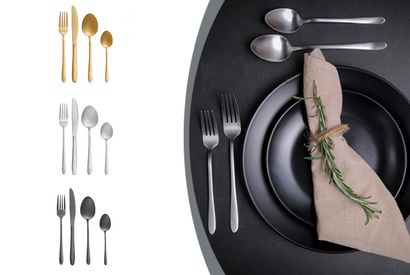 Set de couverts de 24, 39 ou 50 pièces en 3 couleurs — 15