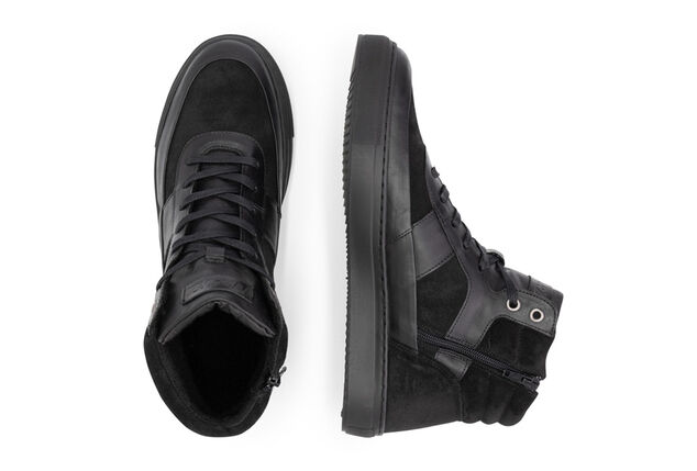 Baskets en cuir avec doublure en laine pour hommes et femmes
