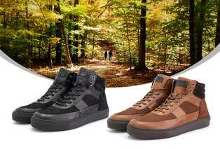 Baskets en cuir avec doublure en laine pour hommes et femmes — 5