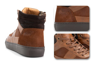 Baskets en cuir avec doublure en laine pour hommes et femmes — 8