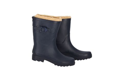 Bottes de pluie en caoutchouc rembourrées pour femmes