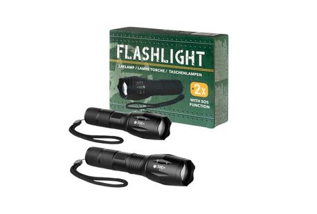 Lampe torche militaire : 1 + 1 GRATUIT