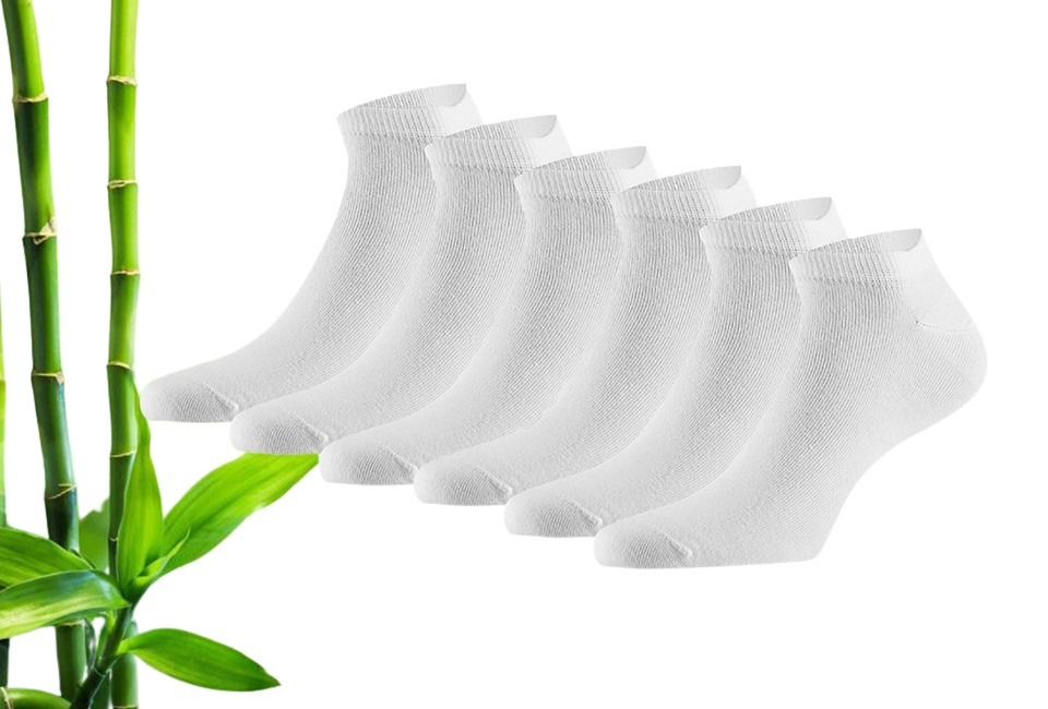 6 of 12 paar Bamboe sneakersokken voor mannen en vrouwen