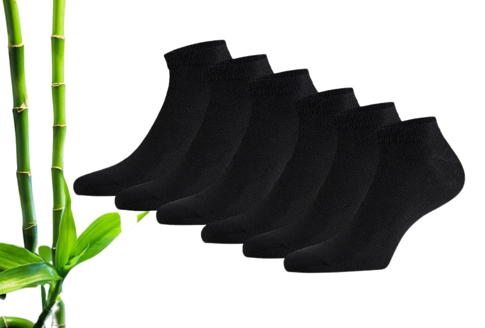 6 of 12 paar Bamboe sneakersokken voor mannen en vrouwen