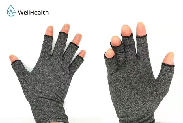 Guanti per artrosi alle mani con rame, guanti artrite guanti senza dita