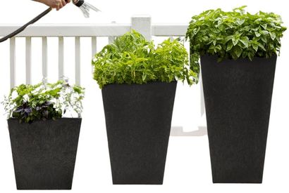 Macetas de plástico para interiores y exteriores — 13