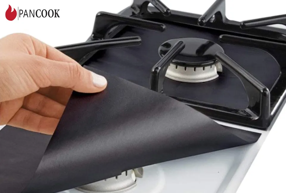 Set of 4 or 8 gas cooker protectors