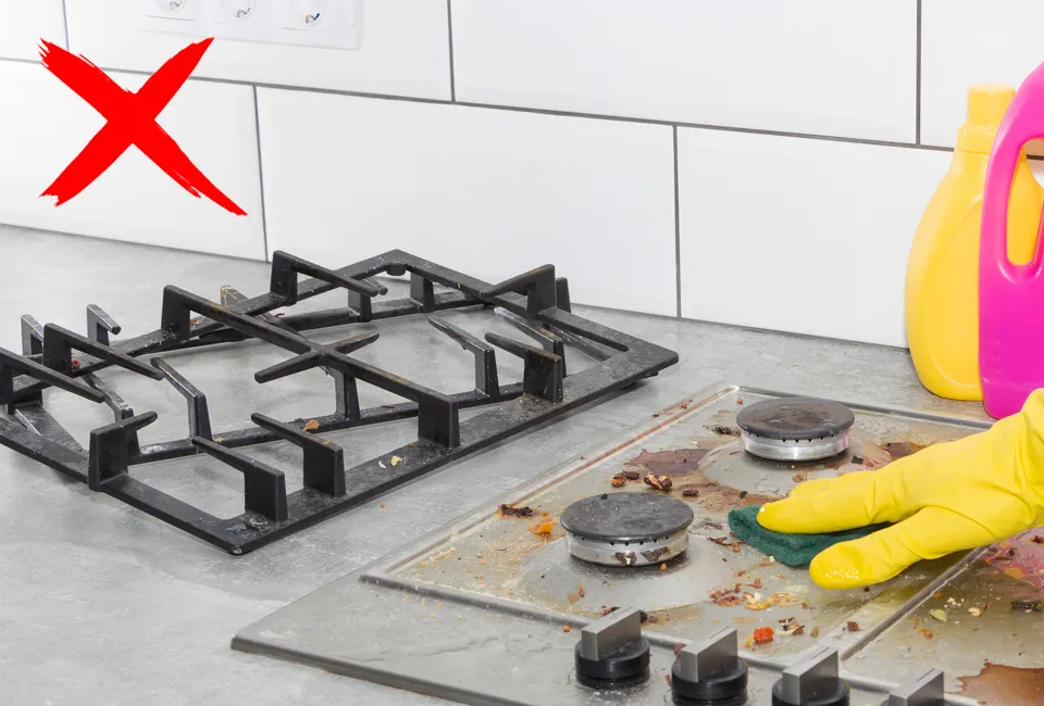 Set of 4 or 8 gas cooker protectors