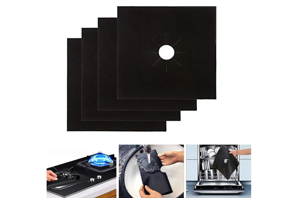 Set of 4 or 8 gas cooker protectors