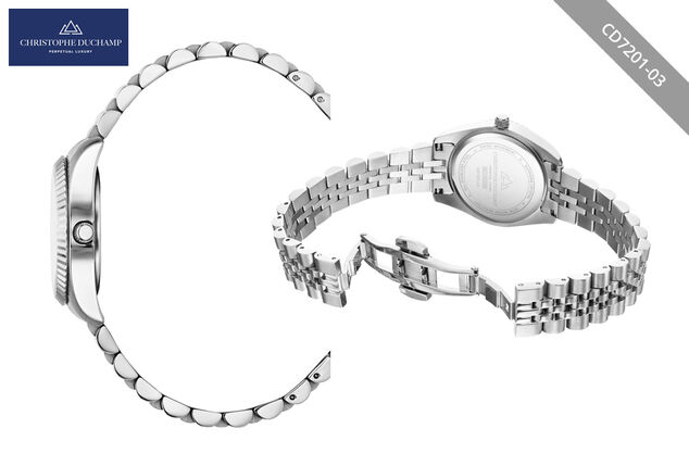 Elegante orologio da donna dal design classico di Christophe Duchamp