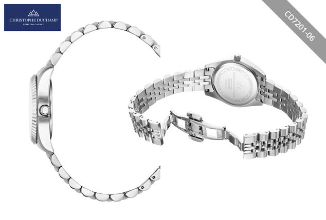 Elegante orologio da donna dal design classico di Christophe Duchamp