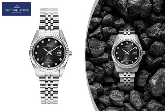 Elegante orologio da donna dal design classico di Christophe Duchamp