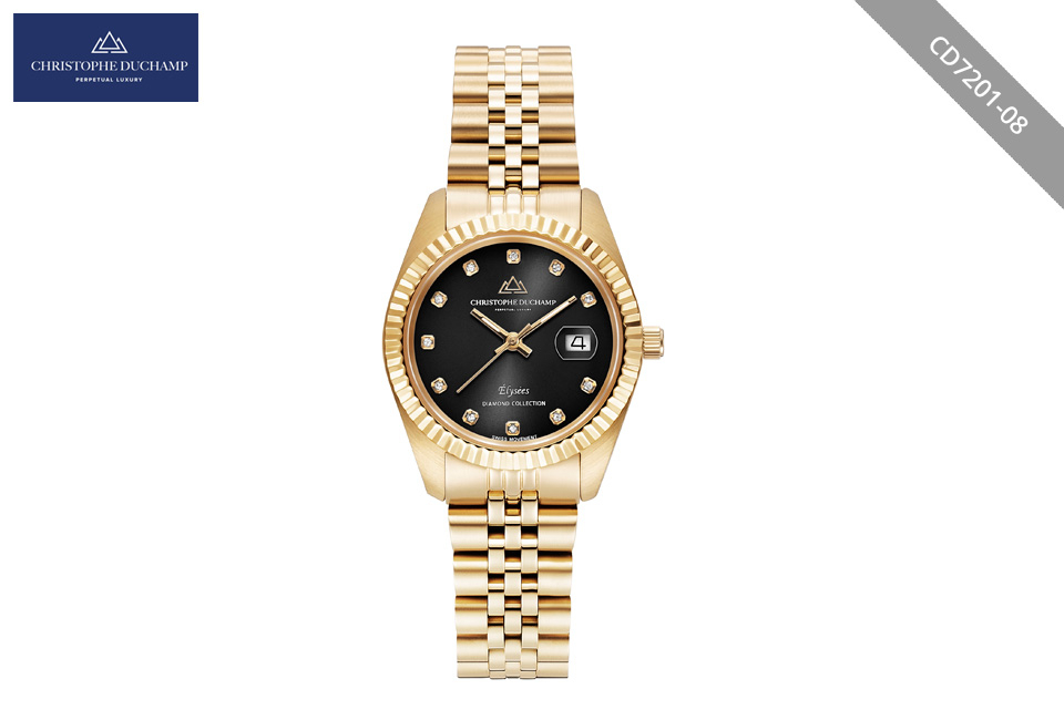 Elegante orologio da donna dal design classico di Christophe Duchamp