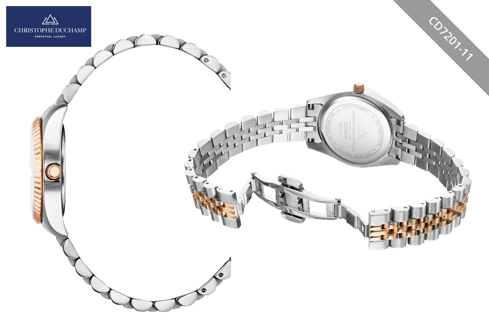 Elegante orologio da donna dal design classico di Christophe Duchamp