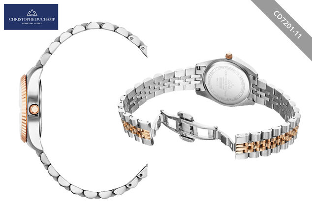 Elegante orologio da donna dal design classico di Christophe Duchamp