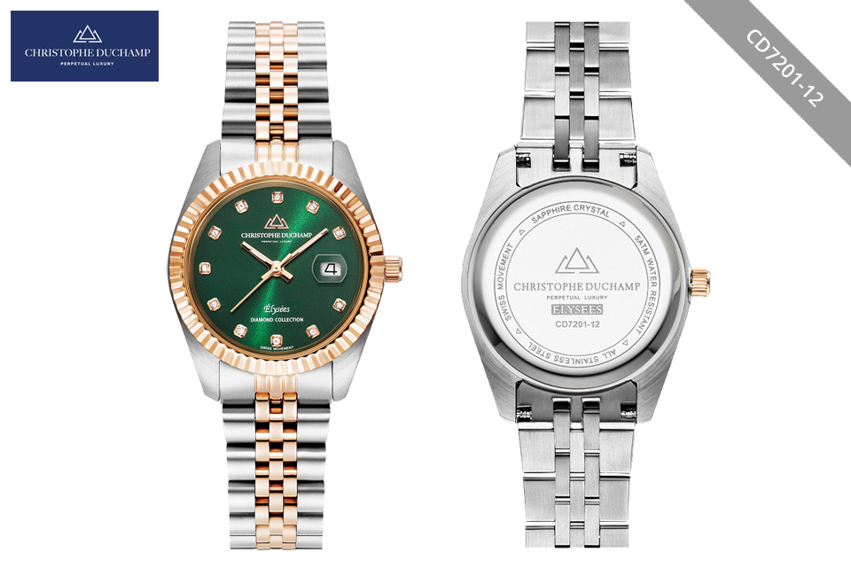 Elegante orologio da donna dal design classico di Christophe Duchamp