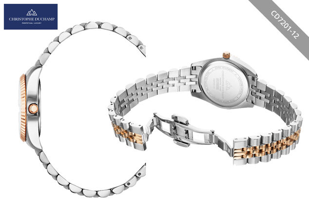 Elegante orologio da donna dal design classico di Christophe Duchamp