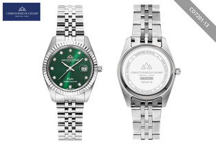 Elegante orologio da donna dal design classico di Christophe Duchamp — 20