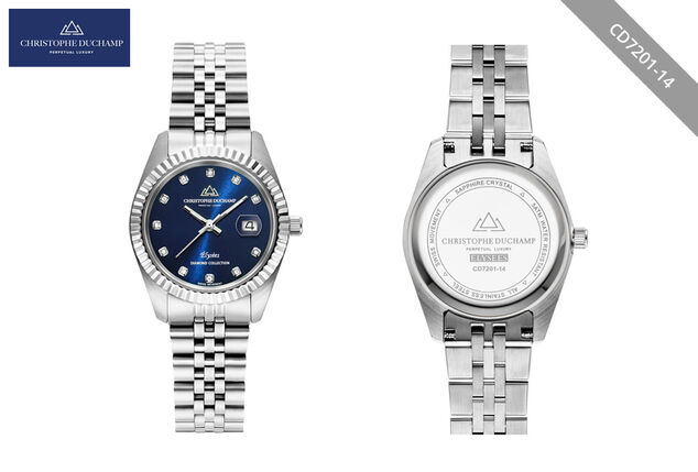 Elegante orologio da donna dal design classico di Christophe Duchamp