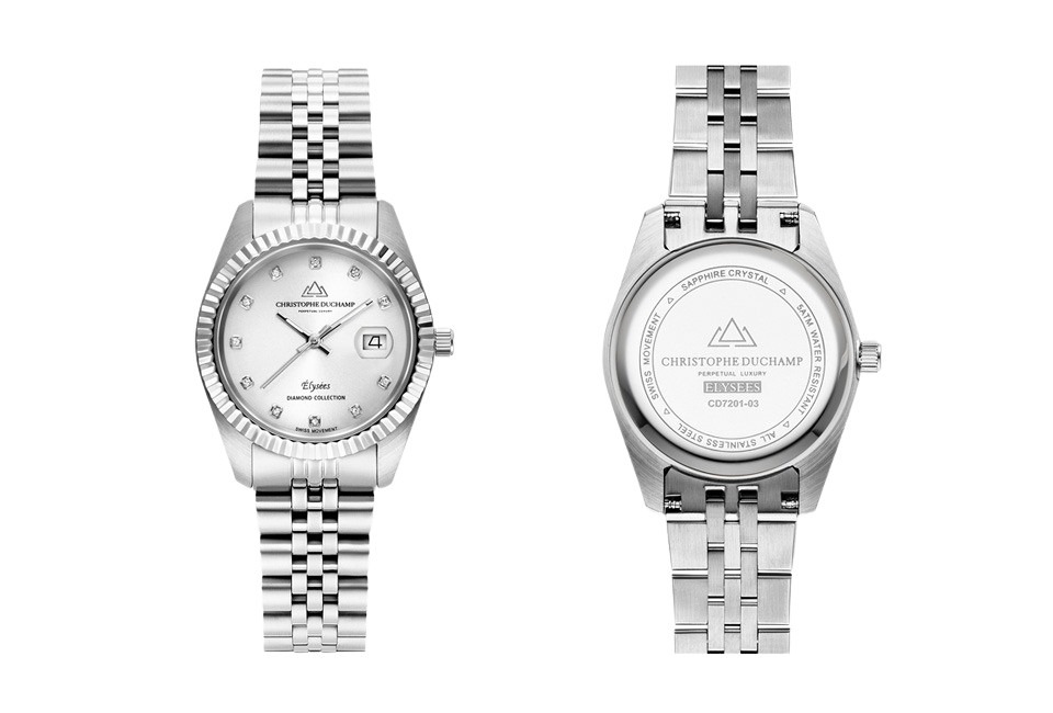 Elegante orologio da donna dal design classico di Christophe Duchamp