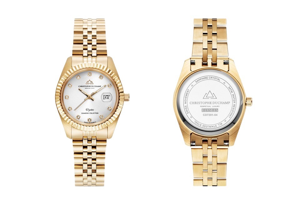 Elegante orologio da donna dal design classico di Christophe Duchamp