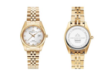 Elegante orologio da donna dal design classico di Christophe Duchamp