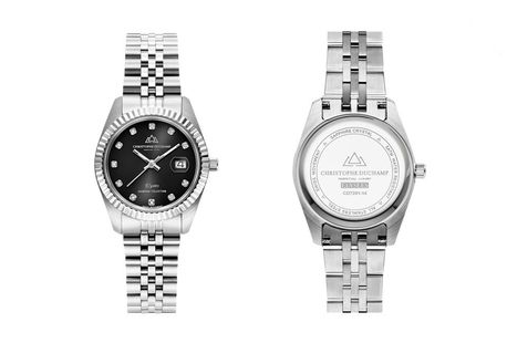 Elegante orologio da donna dal design classico di Christophe Duchamp